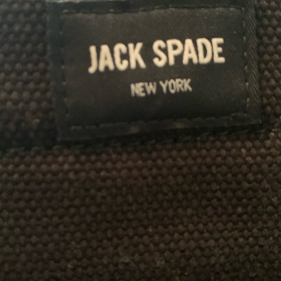 Jack Spade black canvas business tote